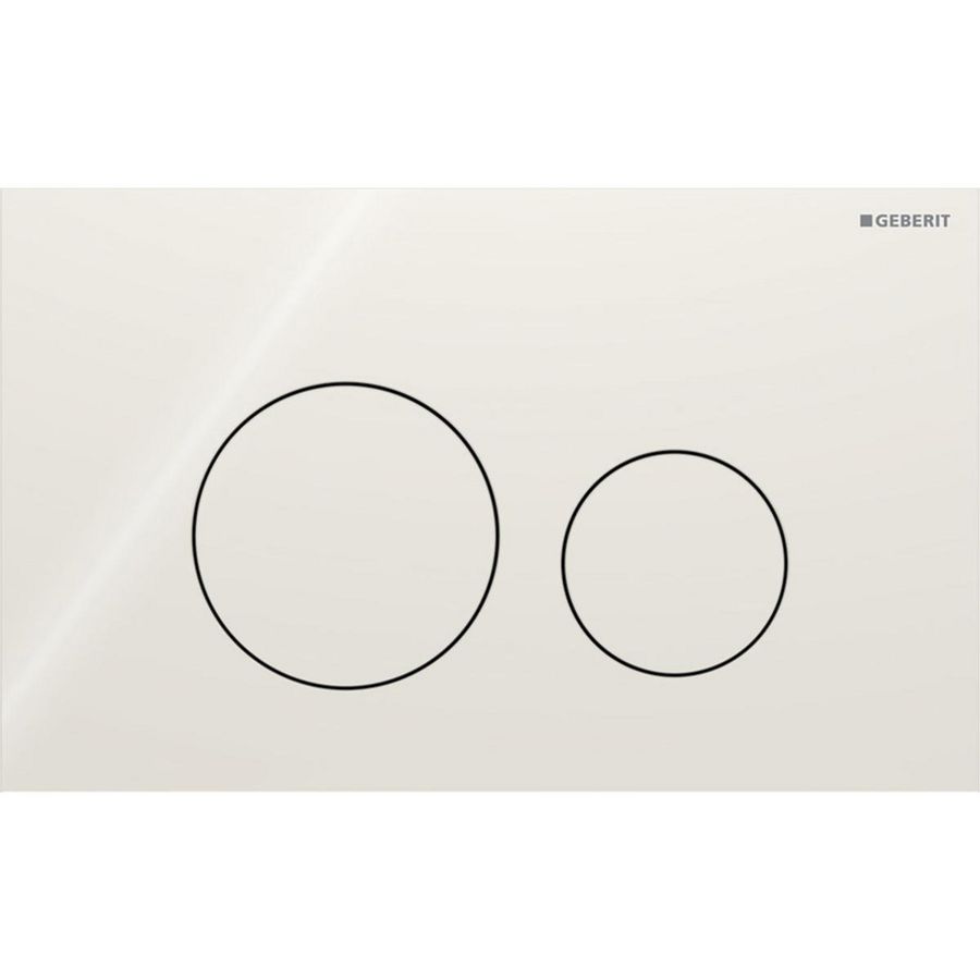 Bedieningsplaat 2-toets Sigma40 ROUND glas zand-grijs