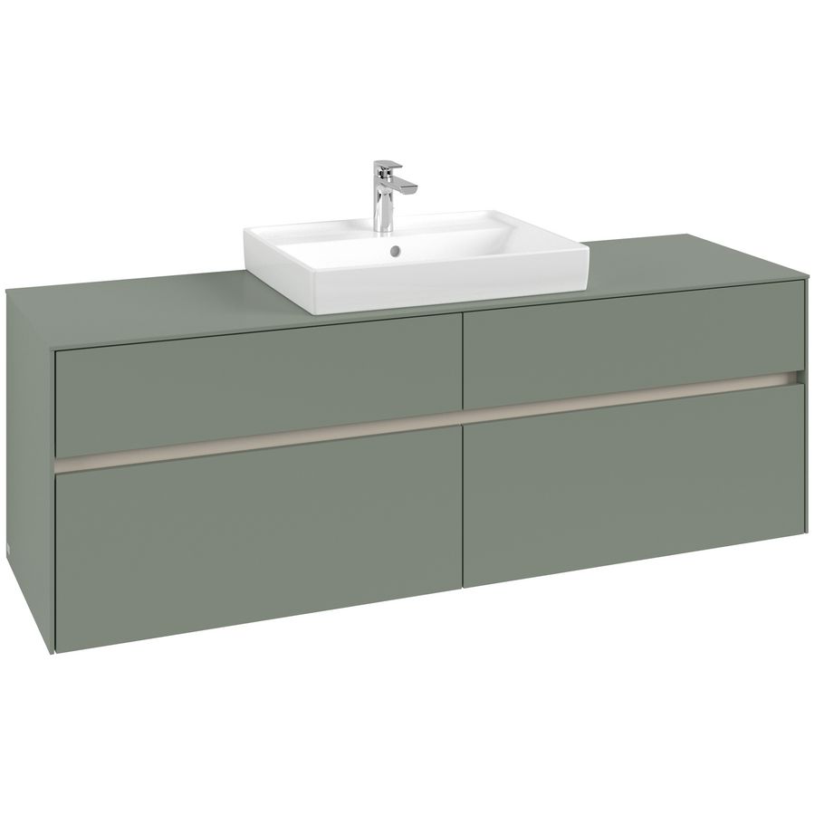 Wastafelonderkast Collaro 1600x548x500mm Soft Green C025B0AF