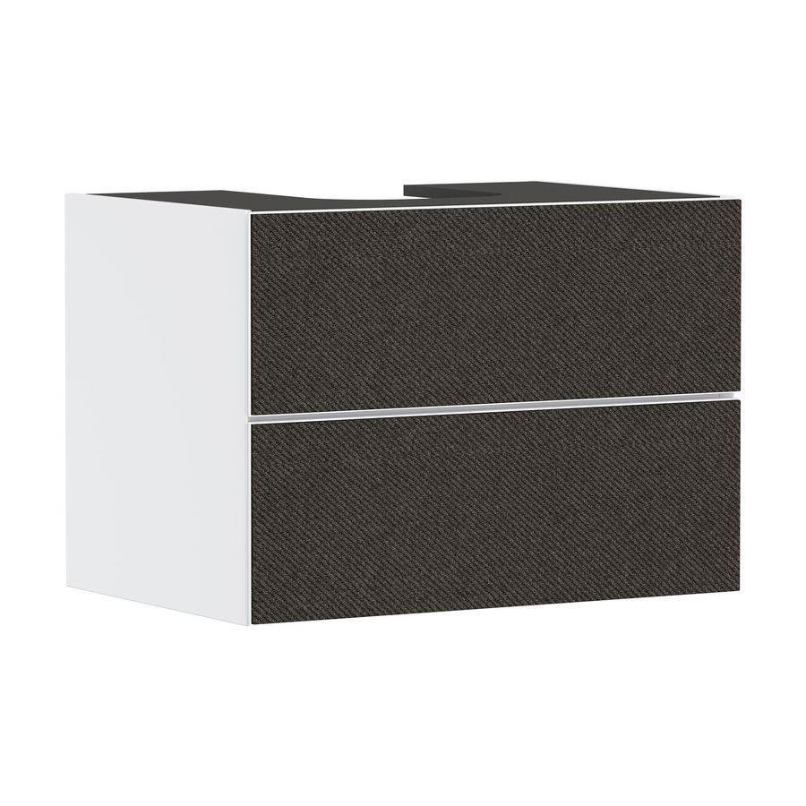 Badmeubel Xevolos E SMG 780/550 2L inbouwwastafel gesl. TDG