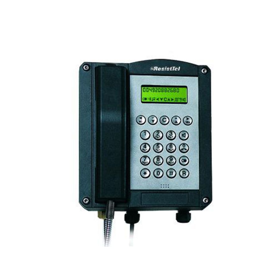 Ex-telefoon resistel met 2x m25 x1.5 blind pluggen