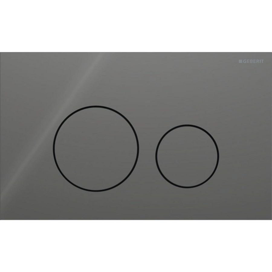 Bedieningsplaat 2-toets Sigma40 ROUND glas lava