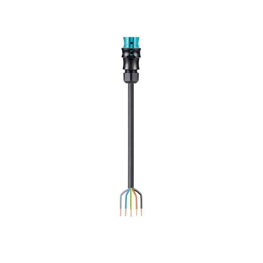 Aansluitsnoer RST20I5 female 1,5mm² 100cm CCA turquoise VVE=30