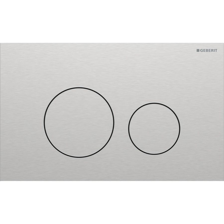 Bedieningsplaat 2-toets Sigma40 ROUND geborsteld RVS
