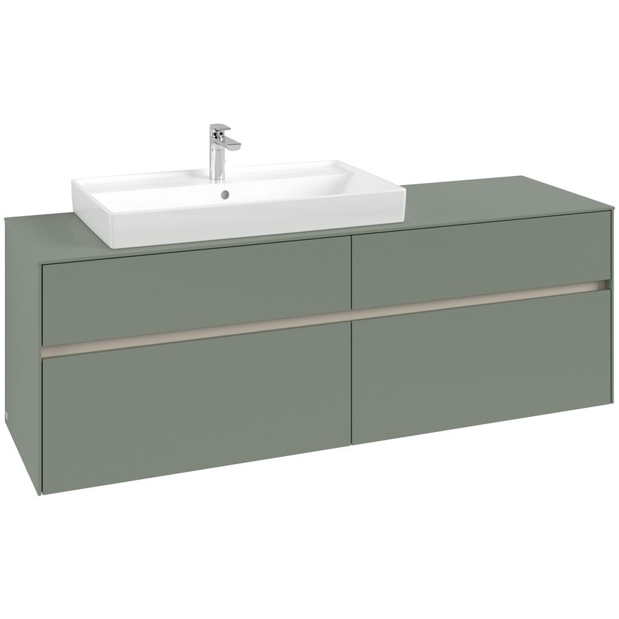 Wastafelonderkast Collaro 1600x548x500mm Soft Green C026B0AF
