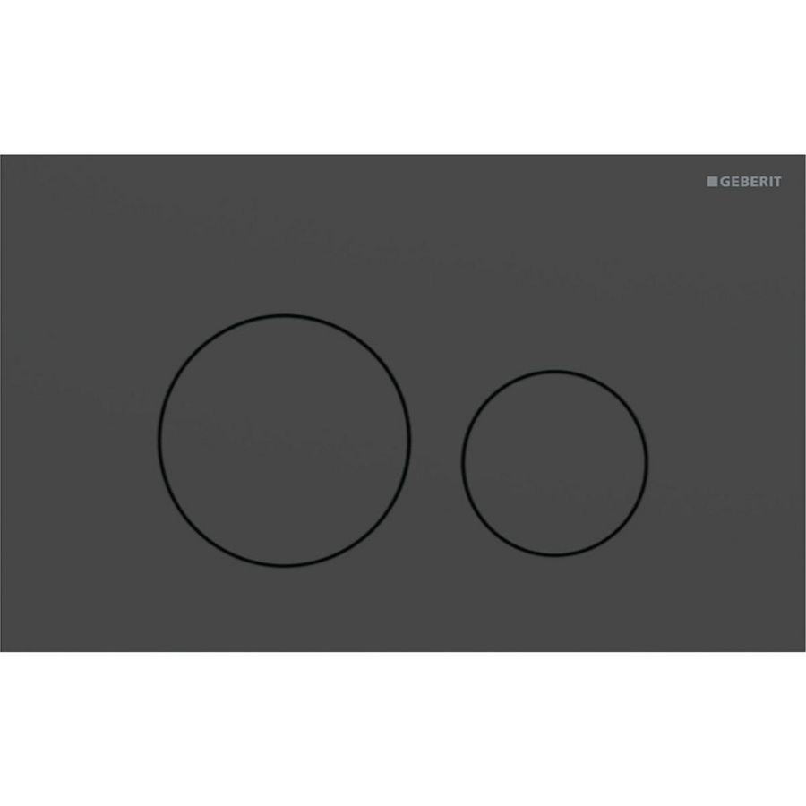 Bedieningsplaat 2-toets Sigma40 ROUND matzwart easy-to-clean