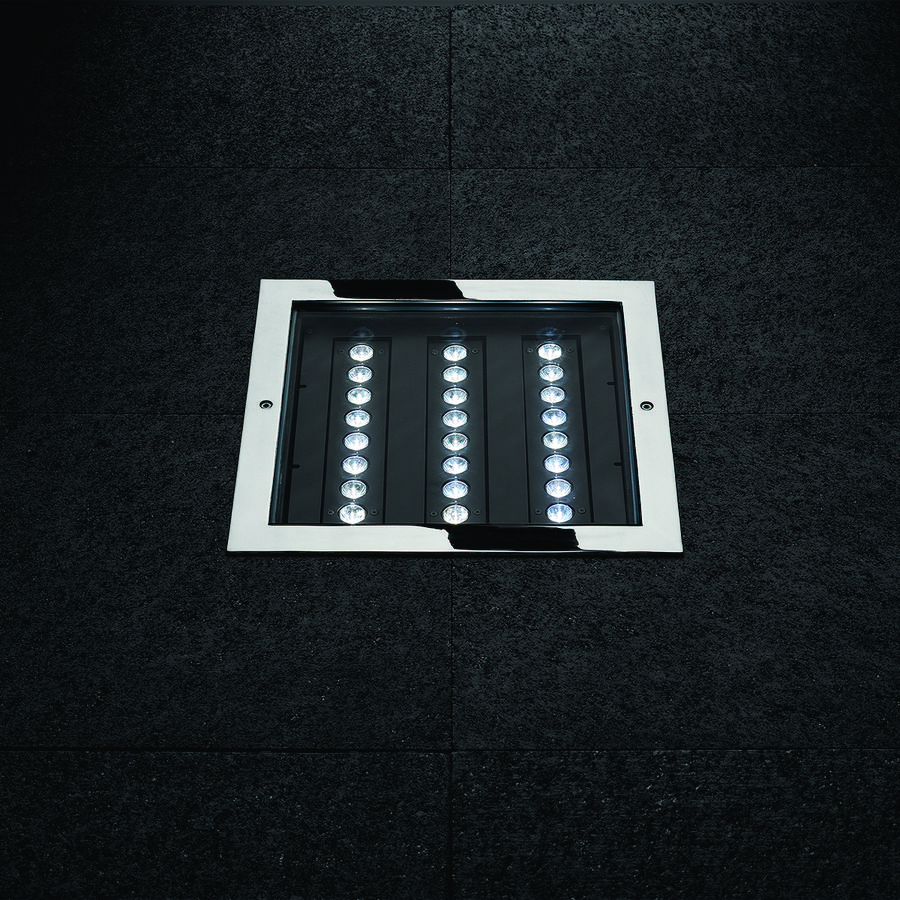 LED-Grondinbouwarmatuur 3000K 26,4W statisch elliptische Opt