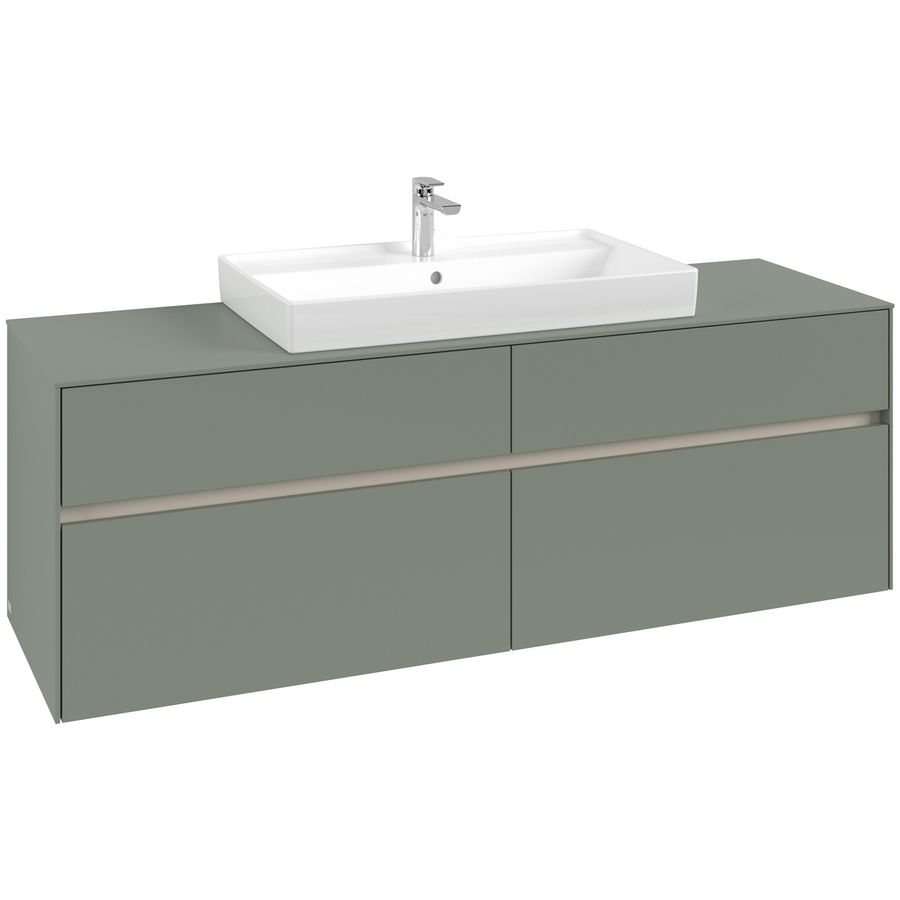 Wastafelonderkast Collaro 1600x548x500mm Soft Green C02800AF