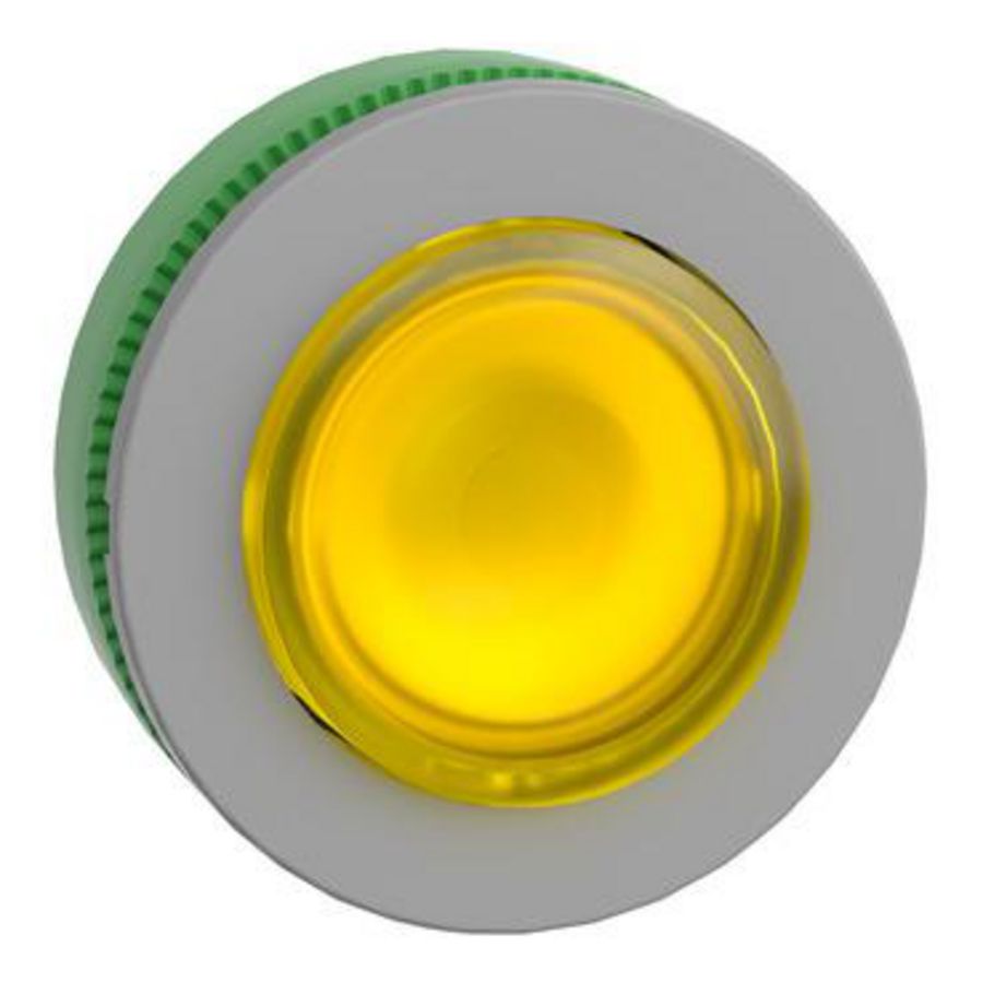 Flush mounted zb5 yellow illum. LED push push but. proj.