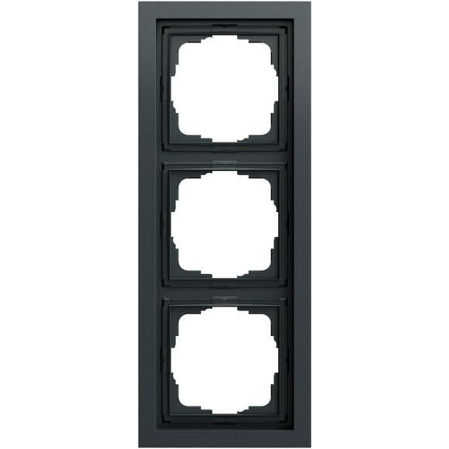 Afdekraam 3-voudig vlak Gira F200 antracit(gel.)