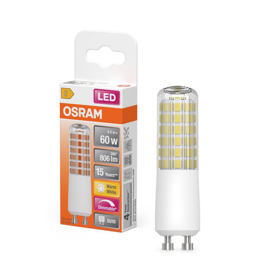 LED-lamp T Slim 60 320° DIM 7W 827 GU10 806lm (60W) 2700K