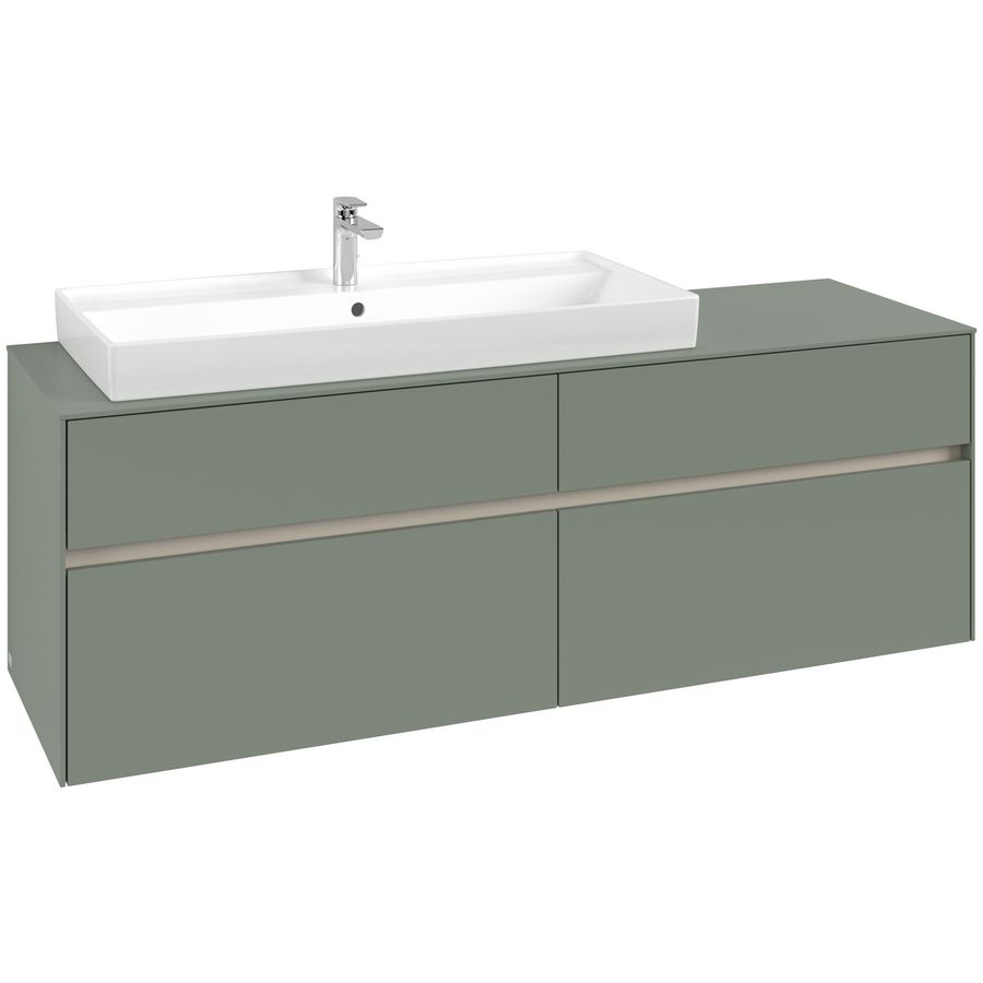 Wastafelonderkast Collaro 1600x548x500mm Soft Green C029B0AF