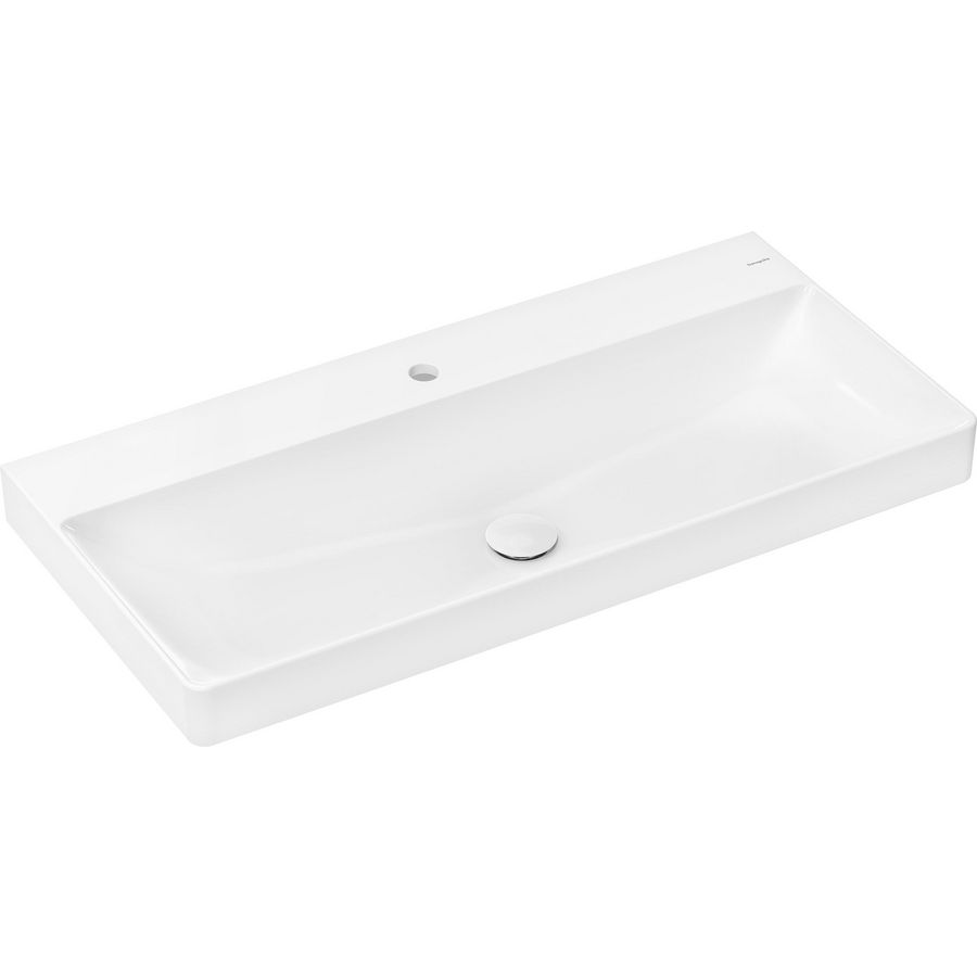 Opzetwastafel 1000x480mm kraangat zonder overloop SmartClean wit Xelu Q