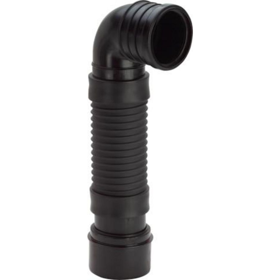 Wc-Aansluitbocht 90gr. DN100 460-630 flex kunststof/zwart
