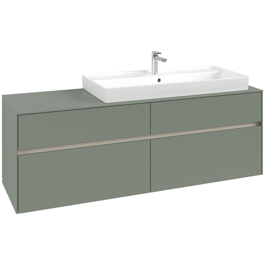 Wastafelonderkast Collaro 1600x548x500mm Soft Green C030B0AF