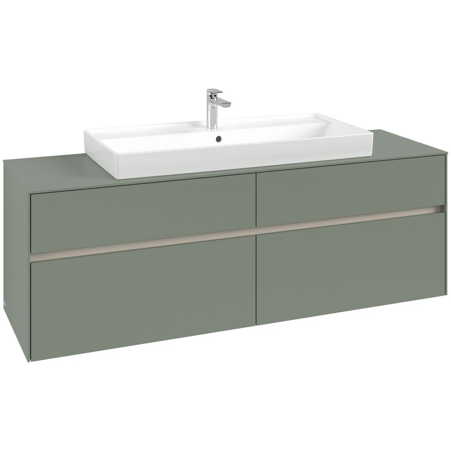 Wastafelonderkast Collaro 1600x548x500mm Soft Green C03100AF