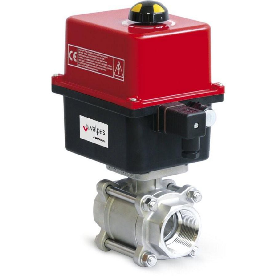 Kogelkraan Inox 2-W 3-D DN25 Elektr.bediening ER20 12s 220V