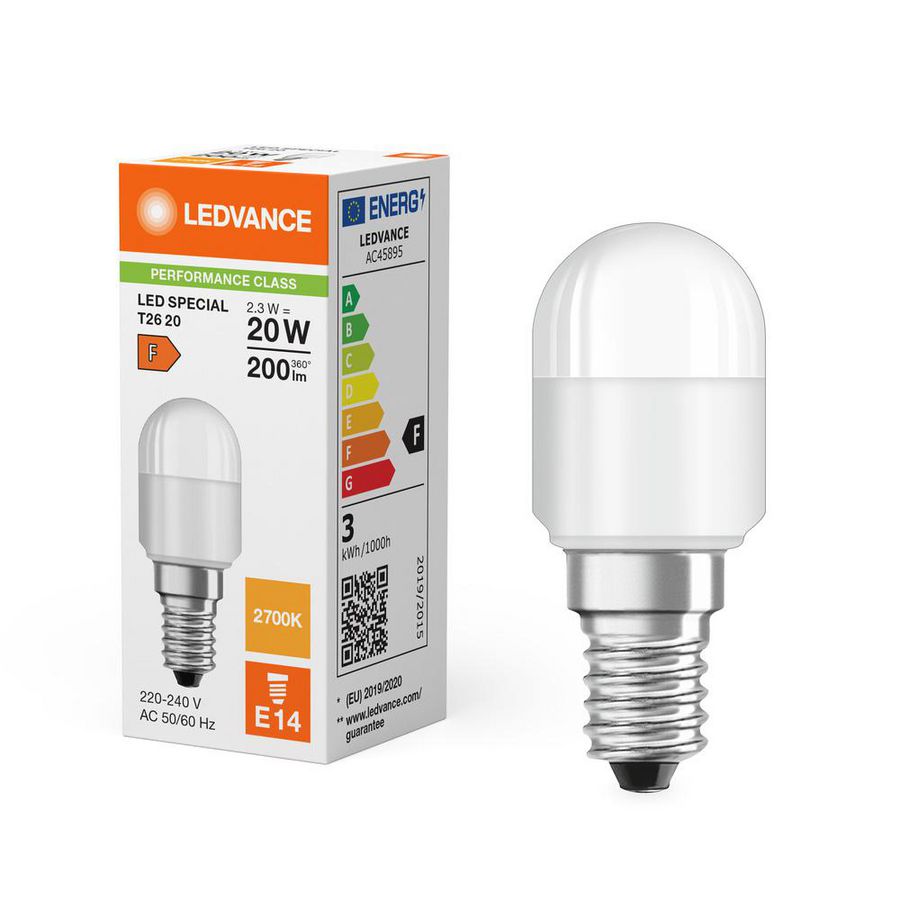 LED-lamp Special T26 20 200° P 2.3W 827 T25X58 2.3W 200lm