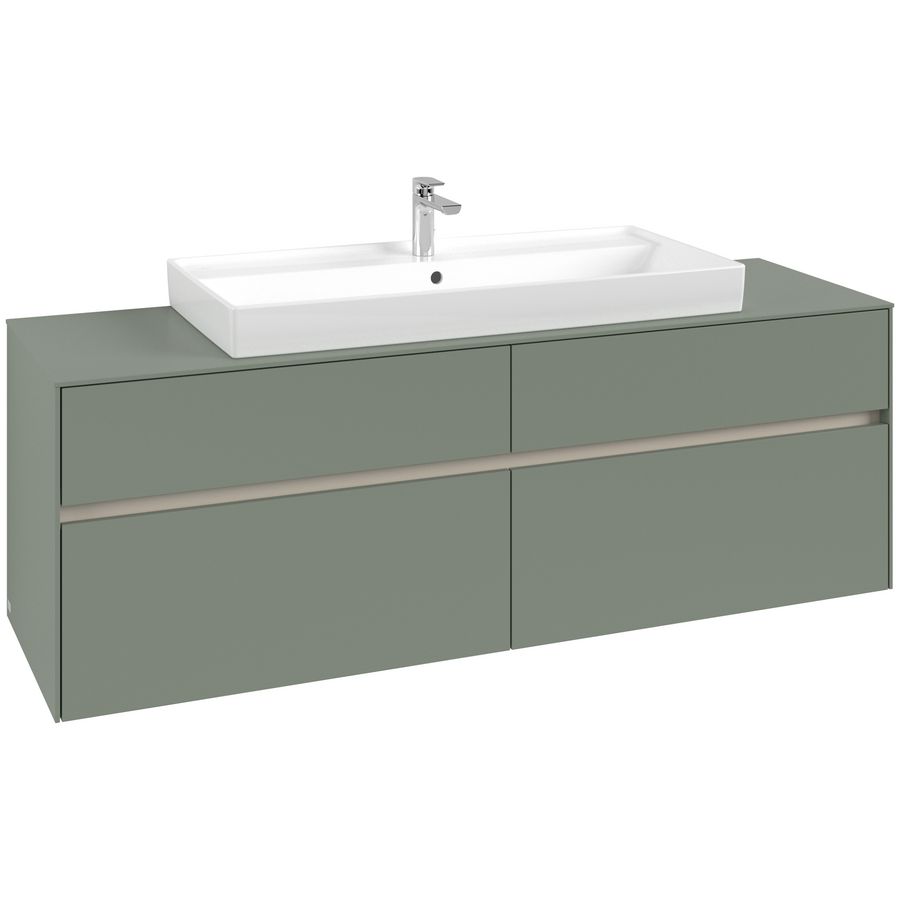 Wastafelonderkast Collaro 1600x548x500mm Soft Green C031B0AF