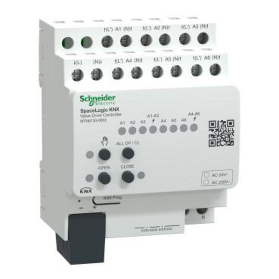 Verwarmingsactor met regeling SpaceLogic KNX