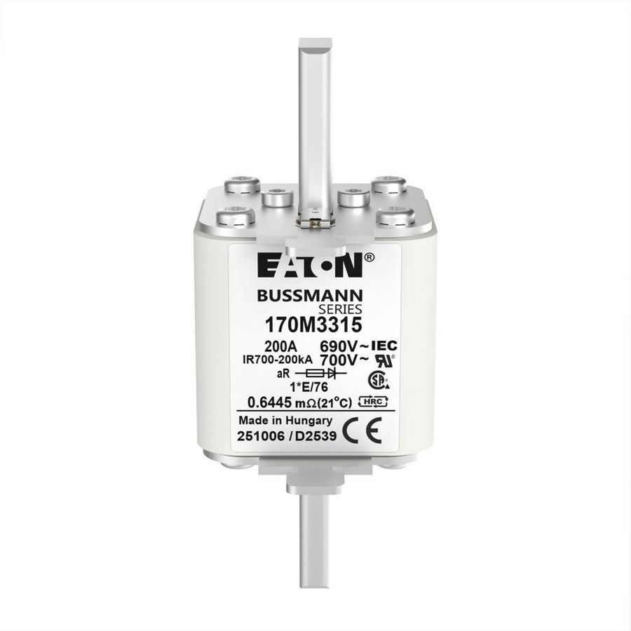 Zekering h. snelheid 200A AC 690V 200kA compact 1 45x VVE=6
