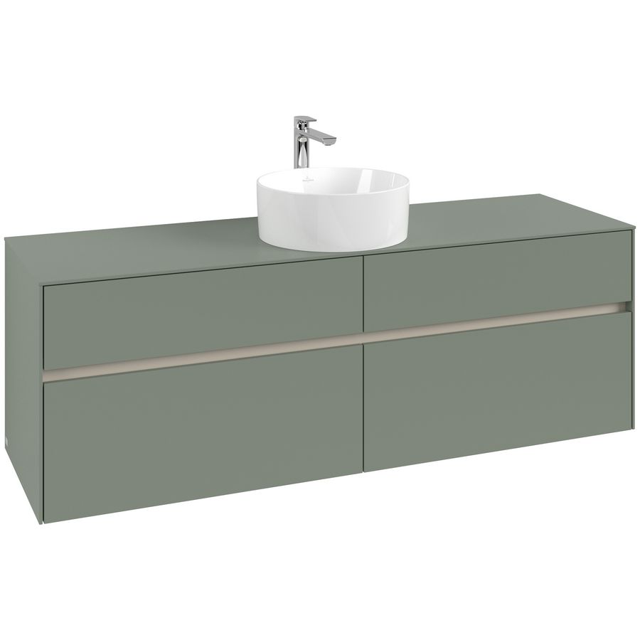 Wastafelonderkast Collaro 1600x548x500mm Soft Green C04900AF