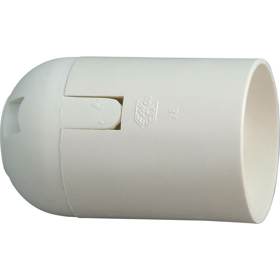 Lamphouder E27 glad wit VVE=20