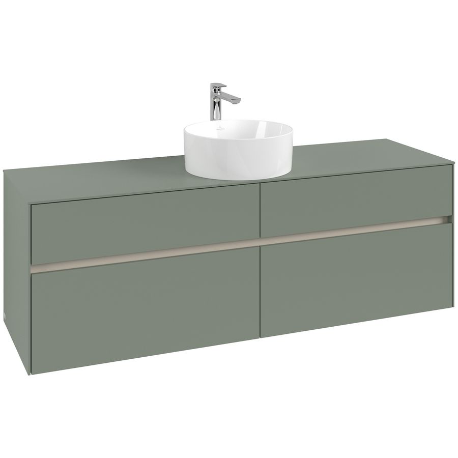 Wastafelonderkast Collaro 1600x548x500mm Soft Green C049B0AF