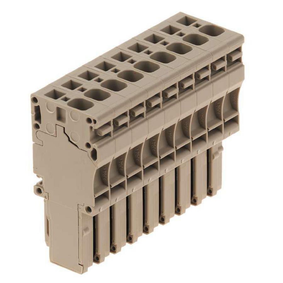 Plug (terminal) d.beige 4mm² 32A 80 1855060000 VVE=10
