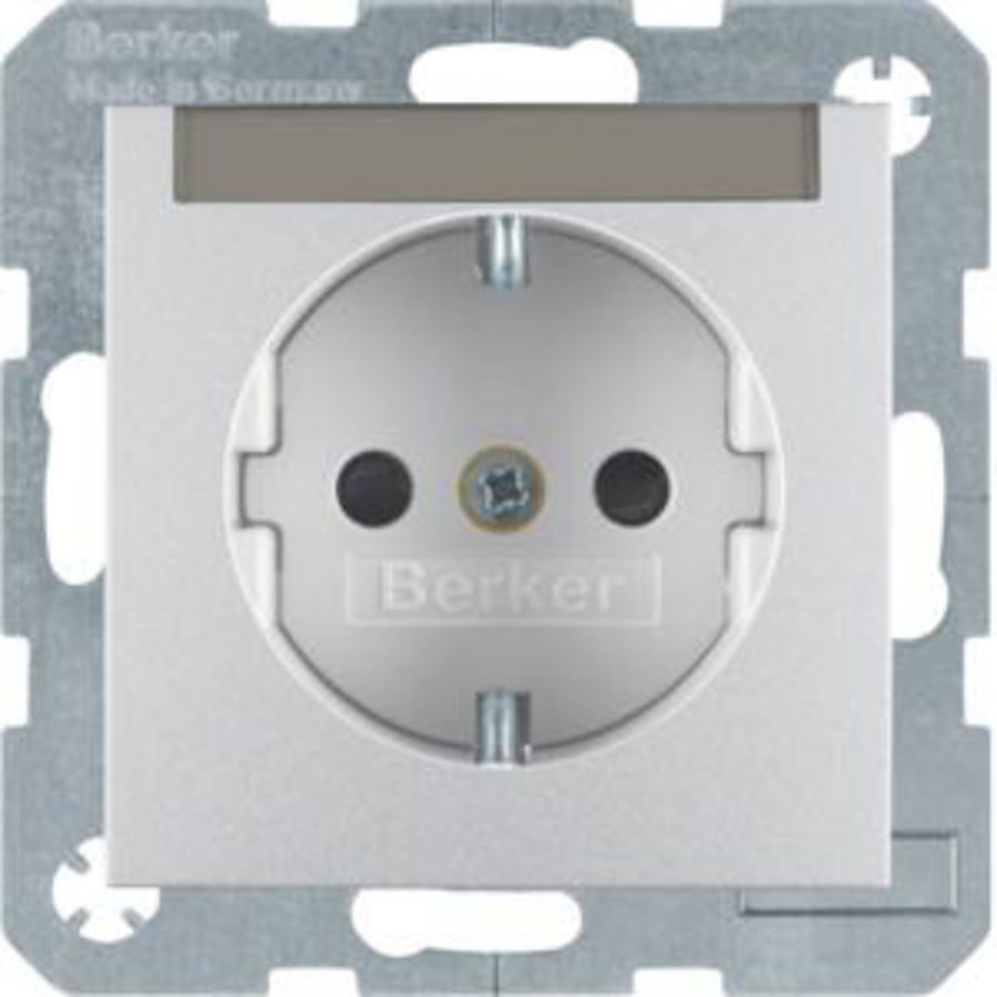 Wandcontactdoos RA tekstv schroef berker S.1/B.3/B.7 alulook