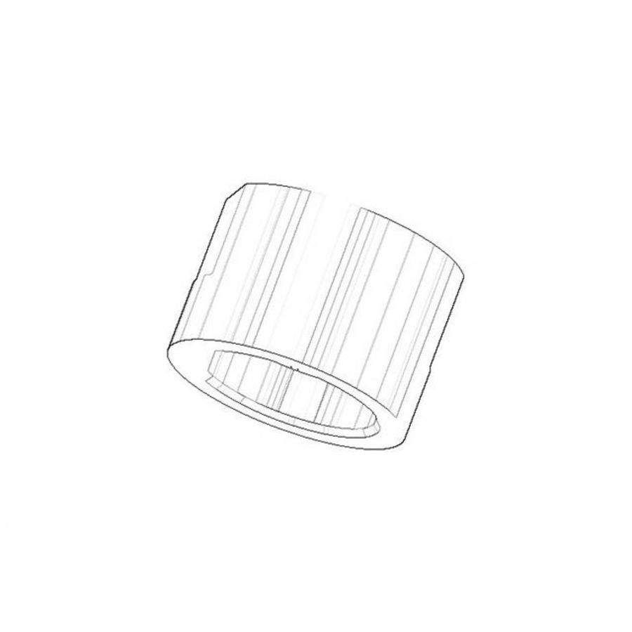 Bevestiging v. uittrekbare uitloop 3/4" chr