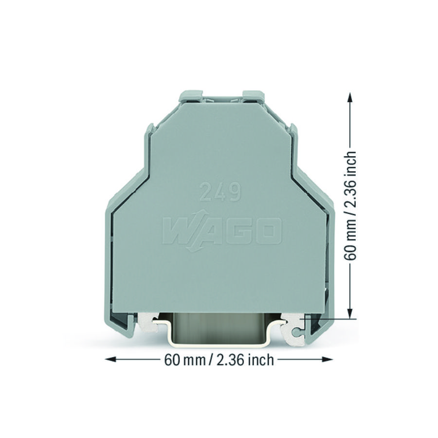 Schroefloze eindklem 14mm rail 35x15+35x7,5 249-197 VVE=10