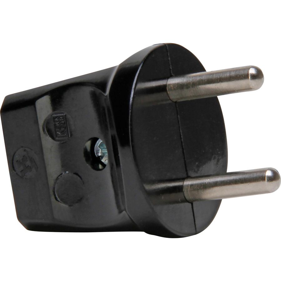 Stekker ZA kunststof zwart VVE=10