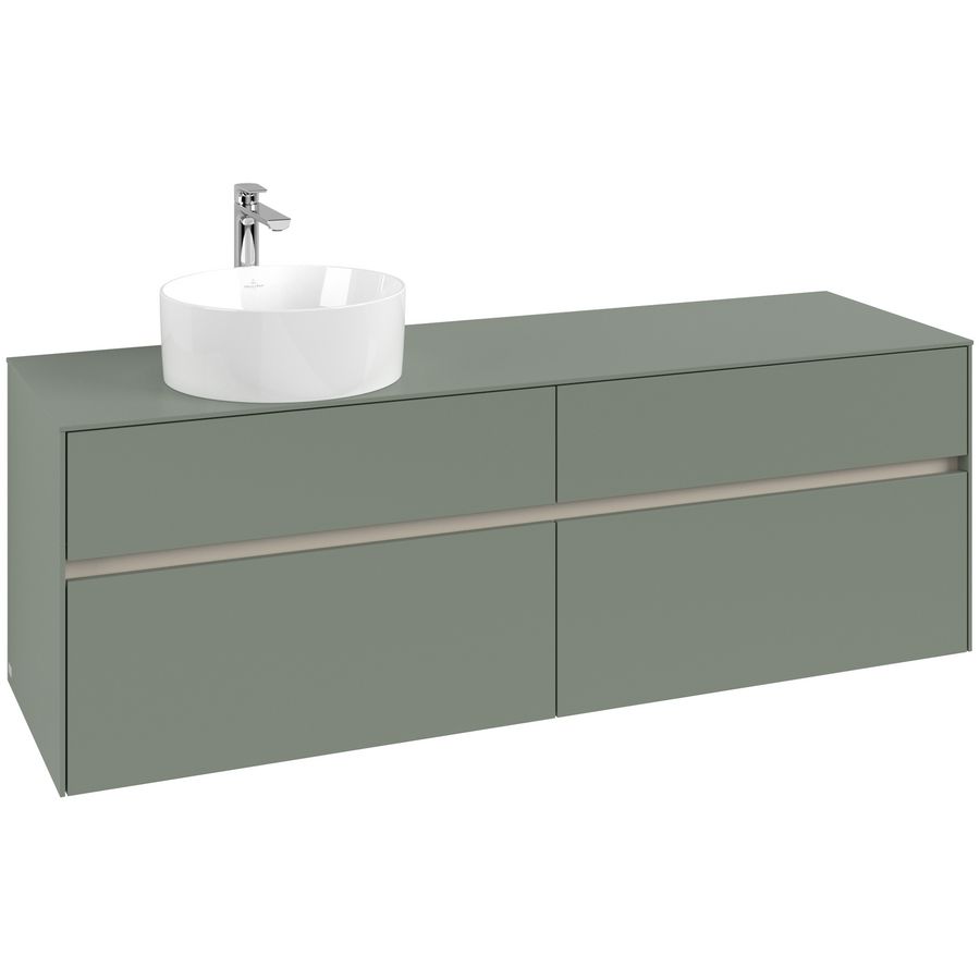 Wastafelonderkast Collaro 1600x548x500mm Soft Green C050B0AF