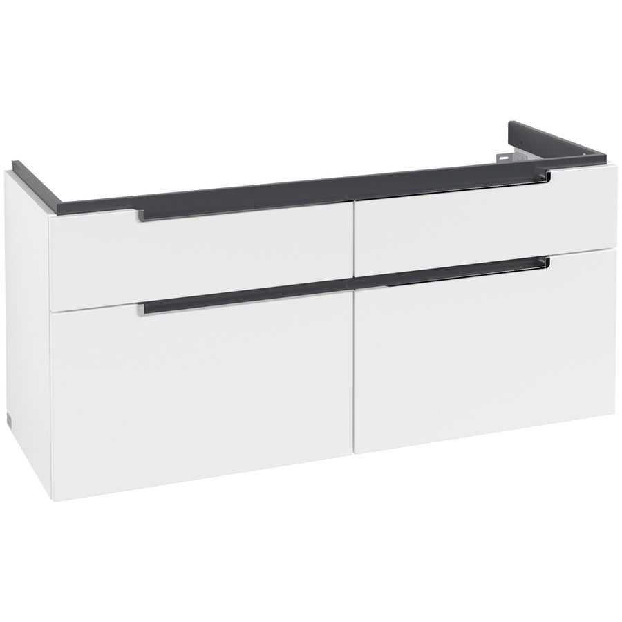 Subway 2.0 wastafelonderbouw 1287x590x449mm white mat 4x