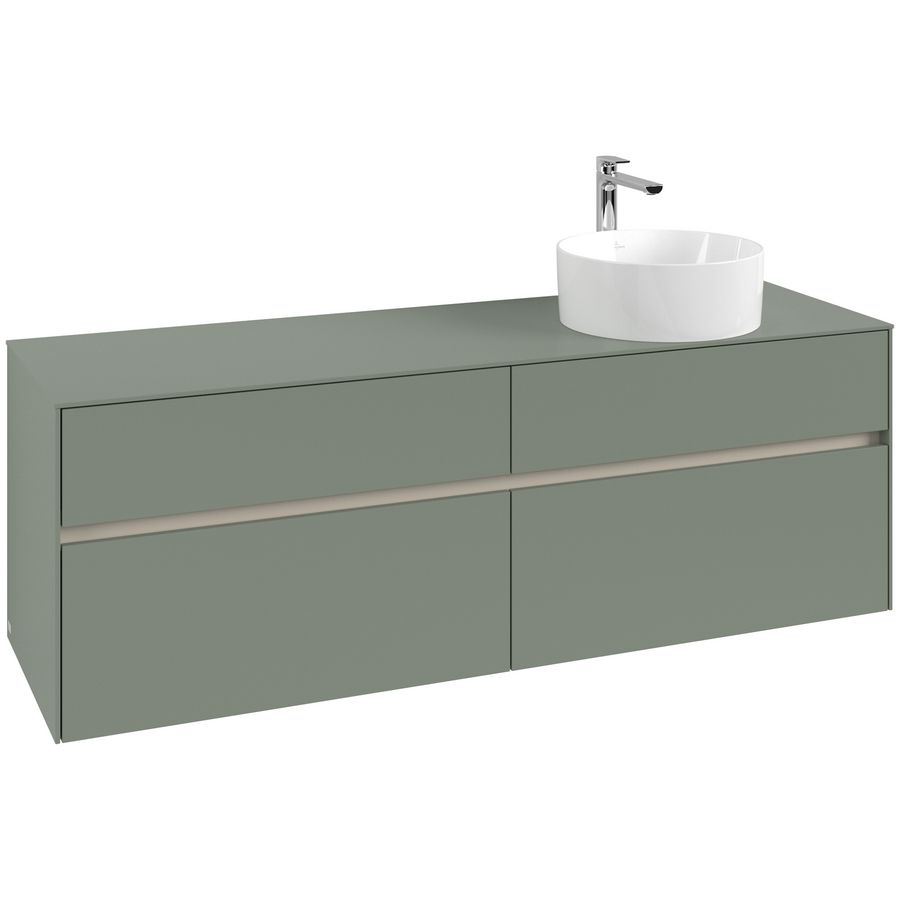 Wastafelonderkast Collaro 1600x548x500mm Soft Green C05100AF
