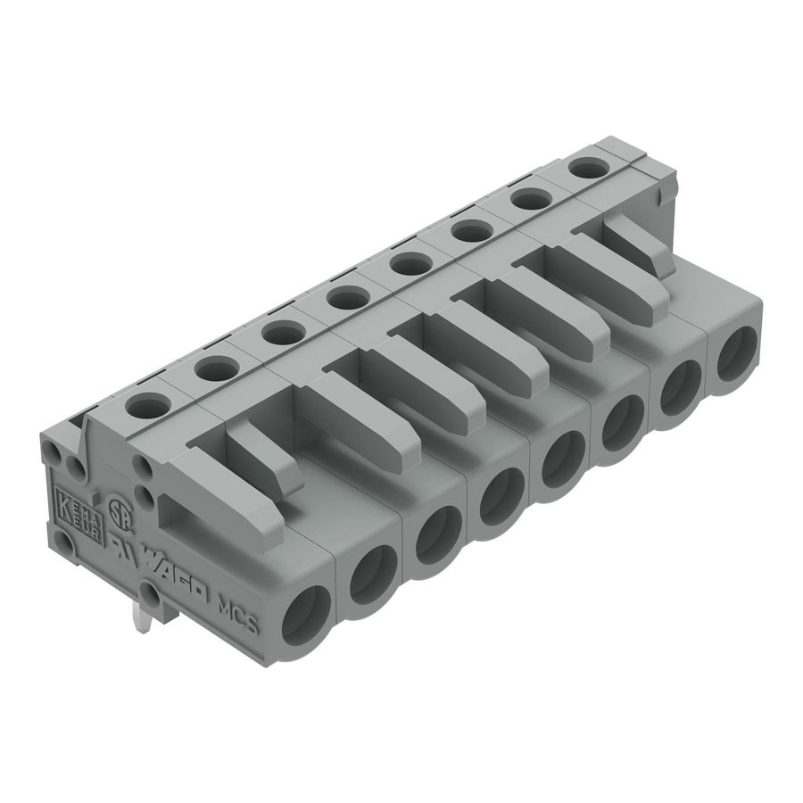 THT FE steker HA raster 5mm grijs 232-238 VVE=50