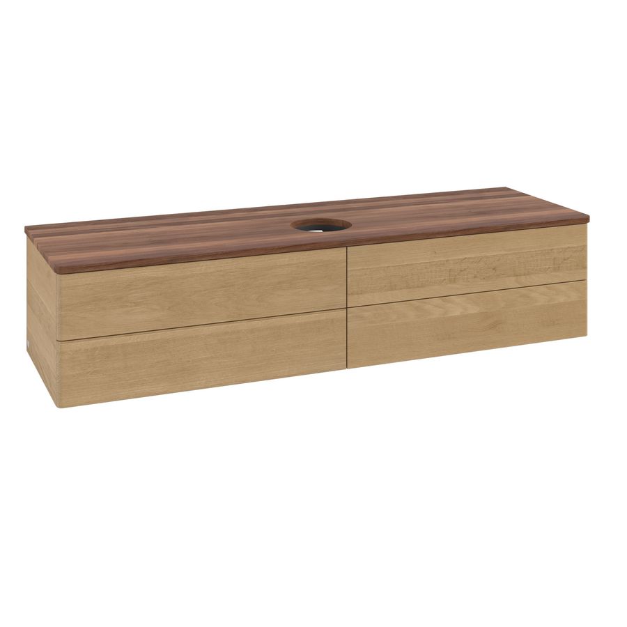 Wastafelonderkast Antao 1600x360x500mm Honey Oak K25012HN