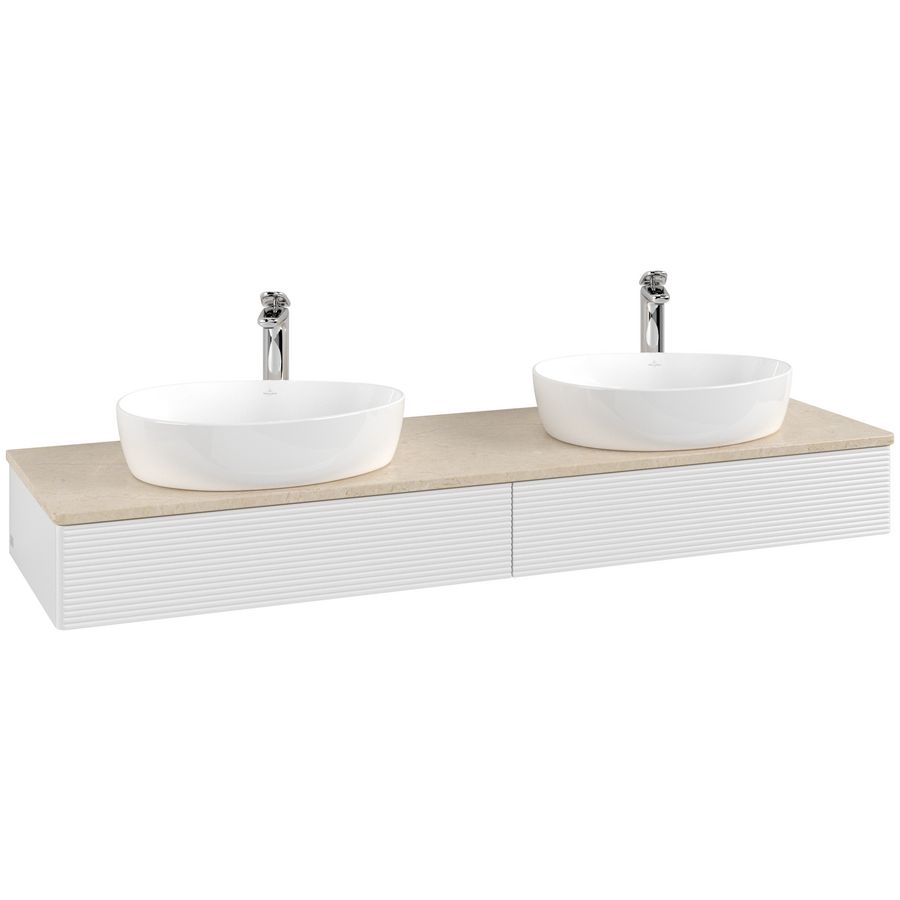 Wastafelonderkast Antao 1600x190x500mm G.White.L L17153GF