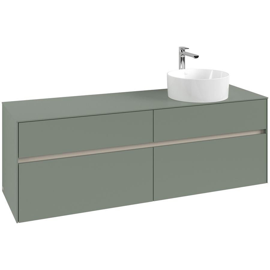 Wastafelonderkast Collaro 1600x548x500mm Soft Green C051B0AF