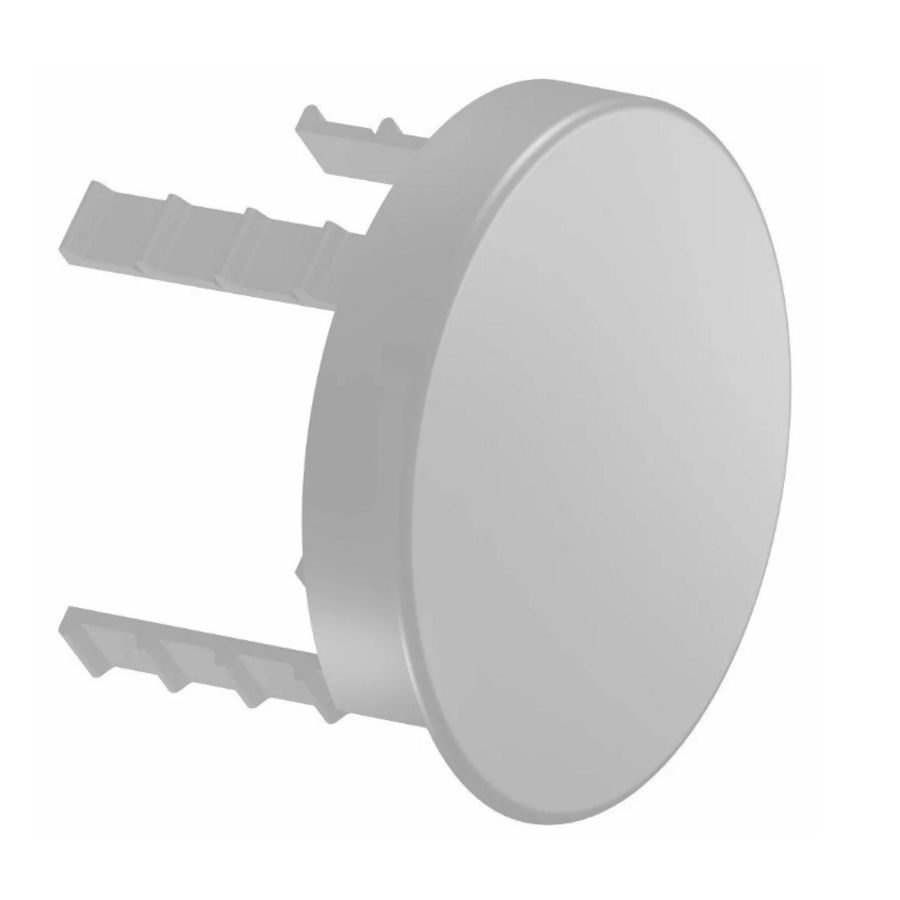 Afdekkap aluminium voor buisonderbreker (rond) 90mm