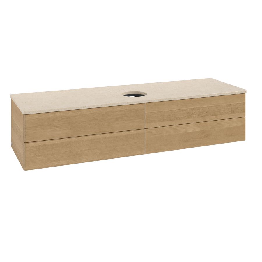 Wastafelonderkast Antao 1600x360x500mm Honey Oak K25013HN