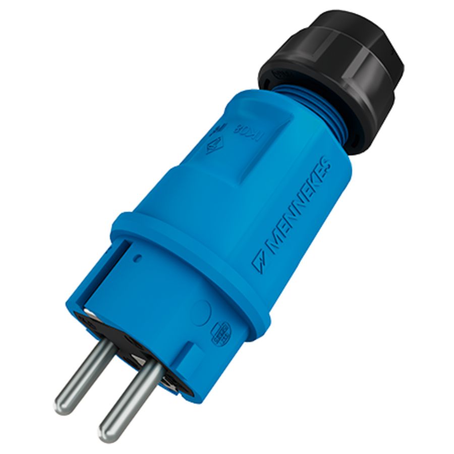 Contactstop 16A 2P+A 230V IP54 SCHU BL