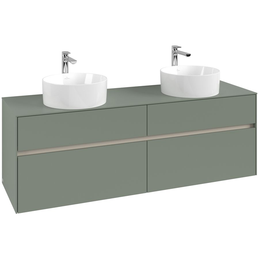Wastafelonderkast Collaro 1600x548x500mm Soft Green C05200AF