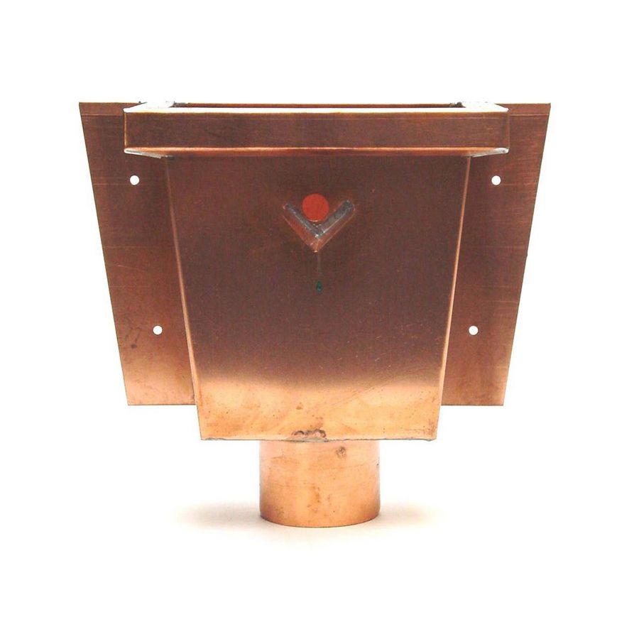 Vergaarbak koper vierkant model (junior) 100mm
