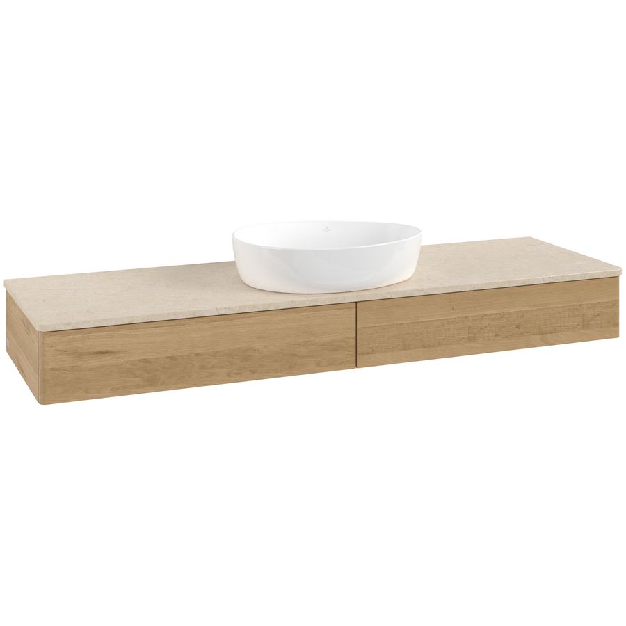 Wastafelonderkast Antao 1600x190x500mm Honey Oak K14013HN