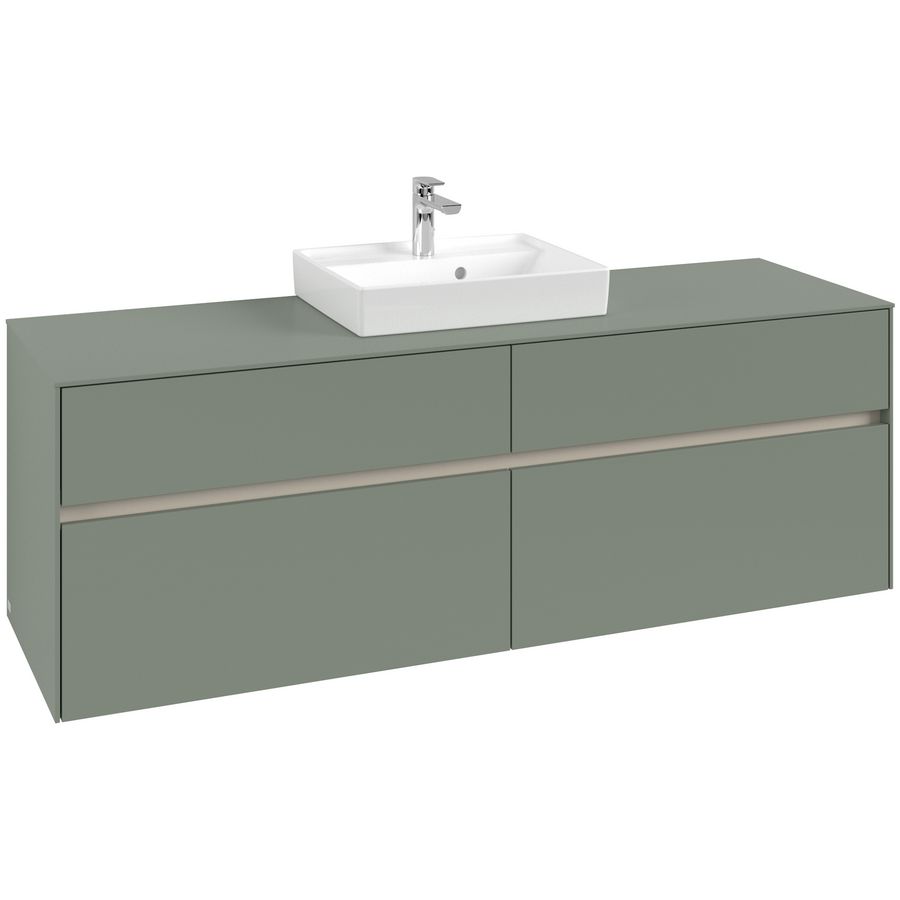 Wastafelonderkast Collaro 1600x548x500mm Soft Green C07700AF