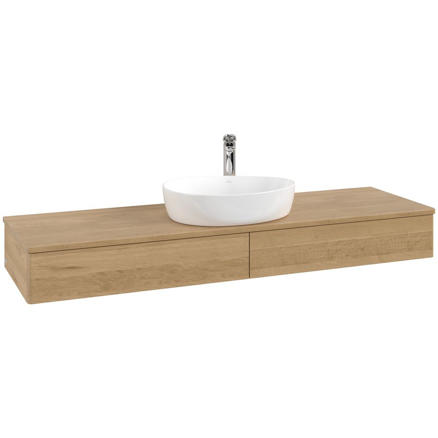 Wastafelonderkast Antao 1600x190x500mm Honey Oak K14051HN