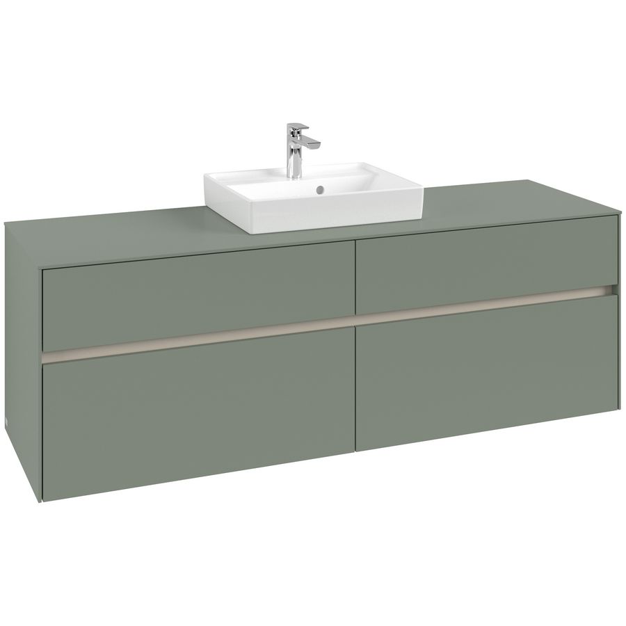 Wastafelonderkast Collaro 1600x548x500mm Soft Green C077B0AF