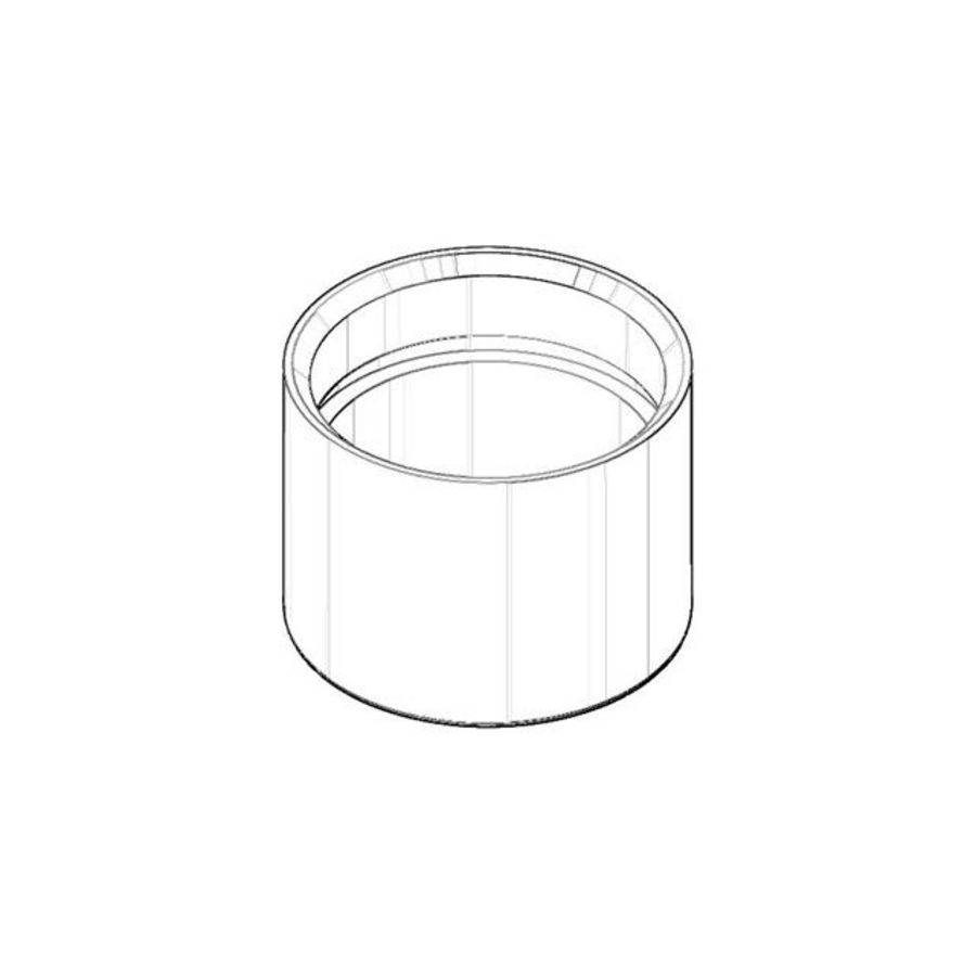 Beluchter mouw 24x17,5mm chr 092301060-00