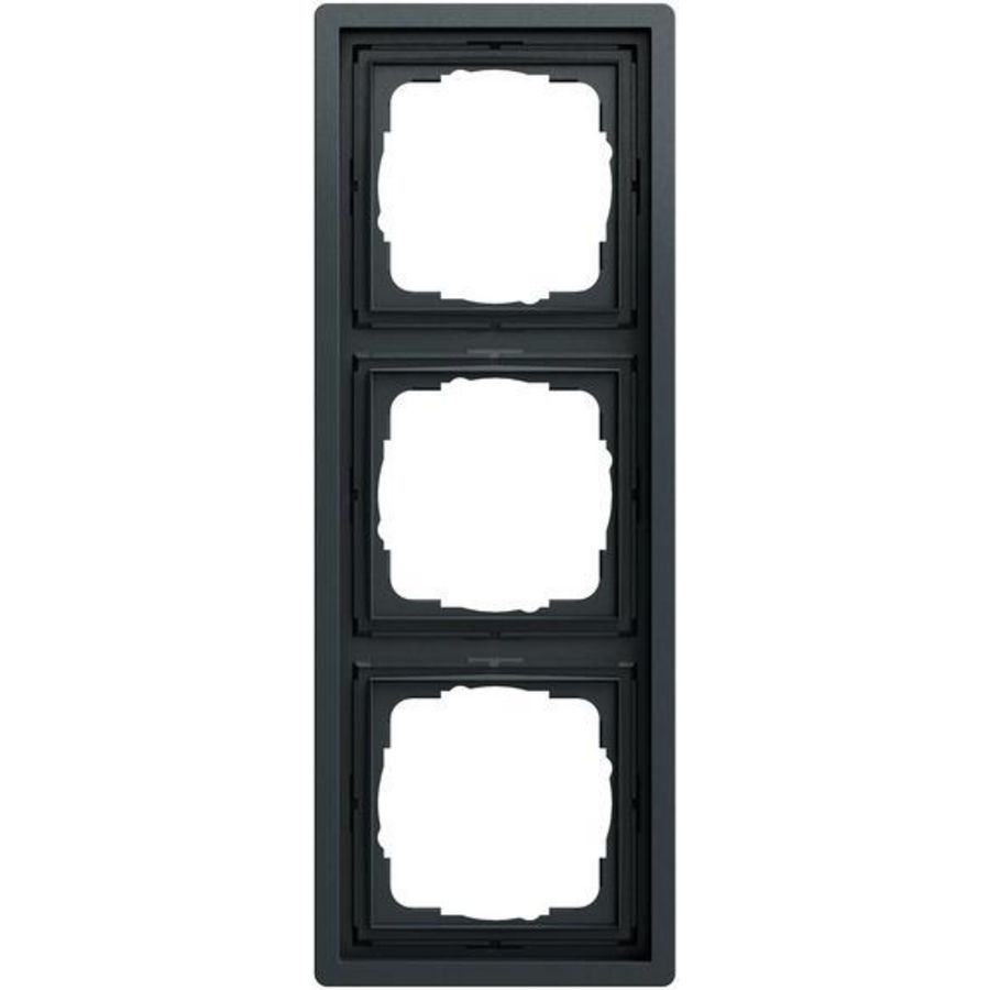 Afdekraam 3-voudig Gira F100 antracit(gel.)
